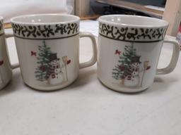 Christmas stoneware dish set