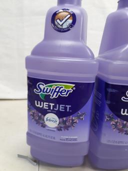 Three bottles Swiffer Wet Jet Lavender with Febreze