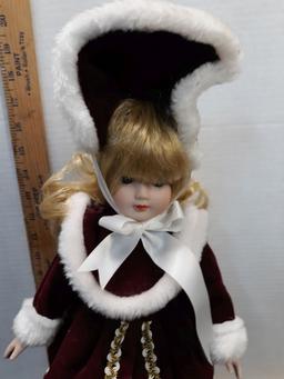 Porcelain Doll w/stand