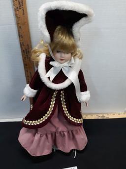 Porcelain Doll w/stand