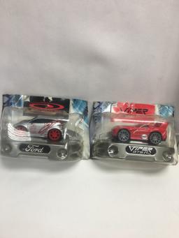 (4) HotWheels.com Cars/Viper GTS R, Ford, Honda