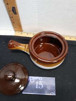 Bean pot with handle, personal