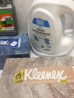 Box Lot/Kleenex, CLR, PLAX, Fabric Softener