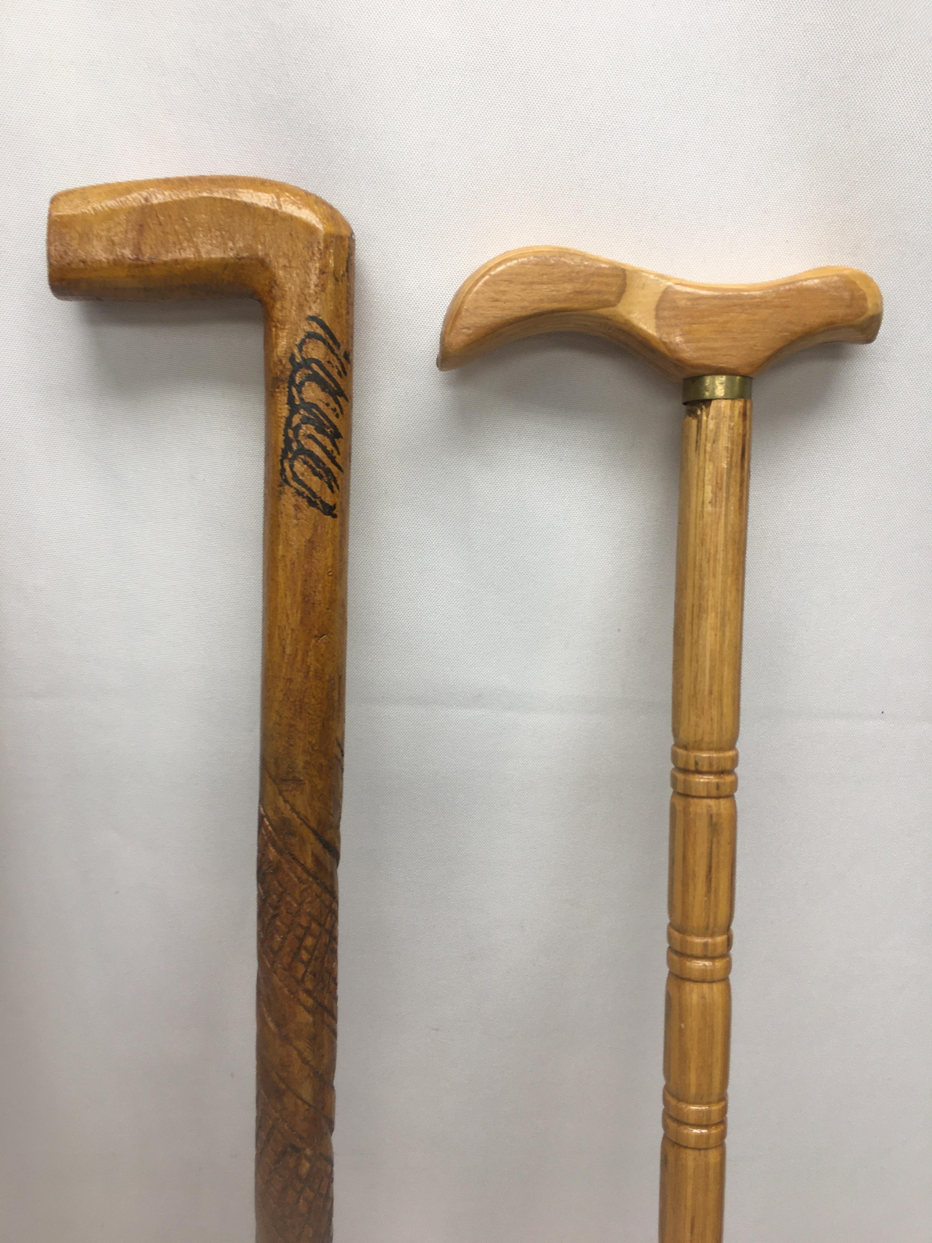 (2) Old Walking Canes