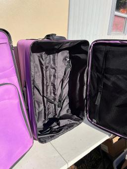 (2) Pieces of Roller Purple Luggage/Atlantic