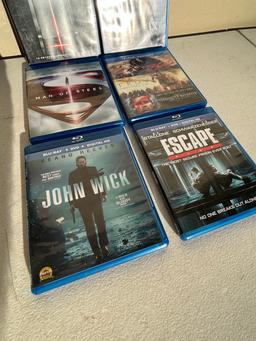 (6) Blu Ray Discs/Man of Steel, 300, John Wick, Escape