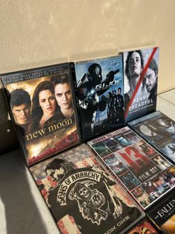 (12) DVDs/Witchhouse Trilogy, New Moon, Sons of Anarchy, ETC.