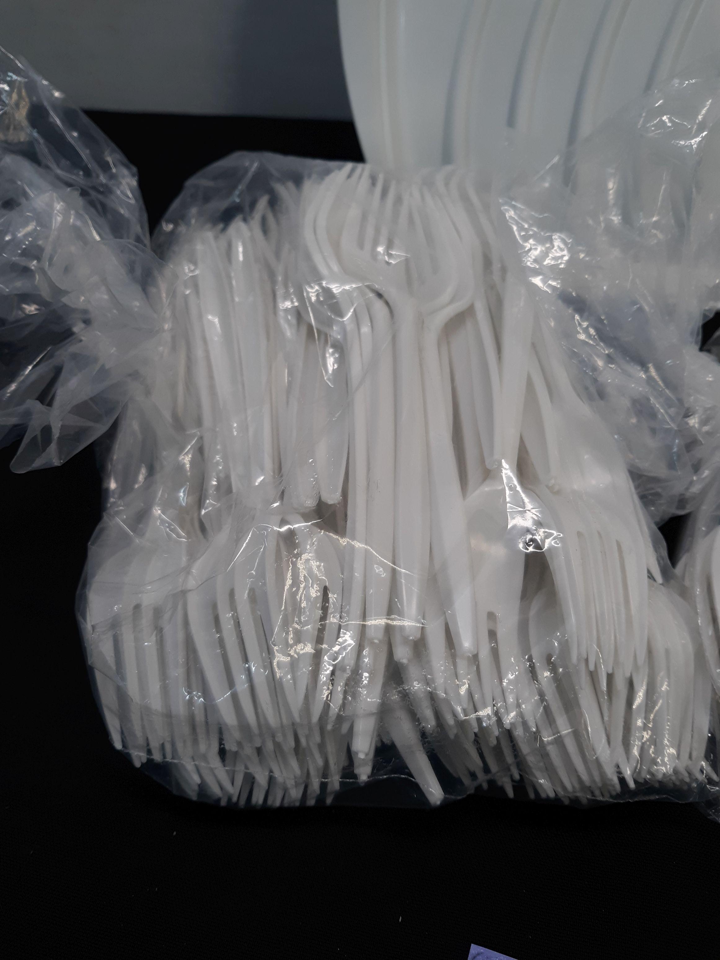 2 Bags of Plastic Forks, NEW, Approximately 100 pieces