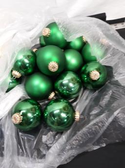 Glass Christmas Balls, 4 bags, Green, Blue, Red,and Gold