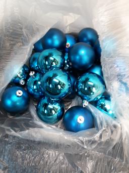 Glass Christmas Balls, 4 bags, Green, Blue, Red,and Gold