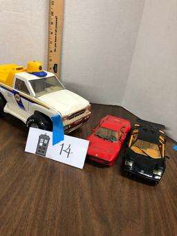 Nylint Nappa truck, Lamborghini and Ferrari diecast metal cars