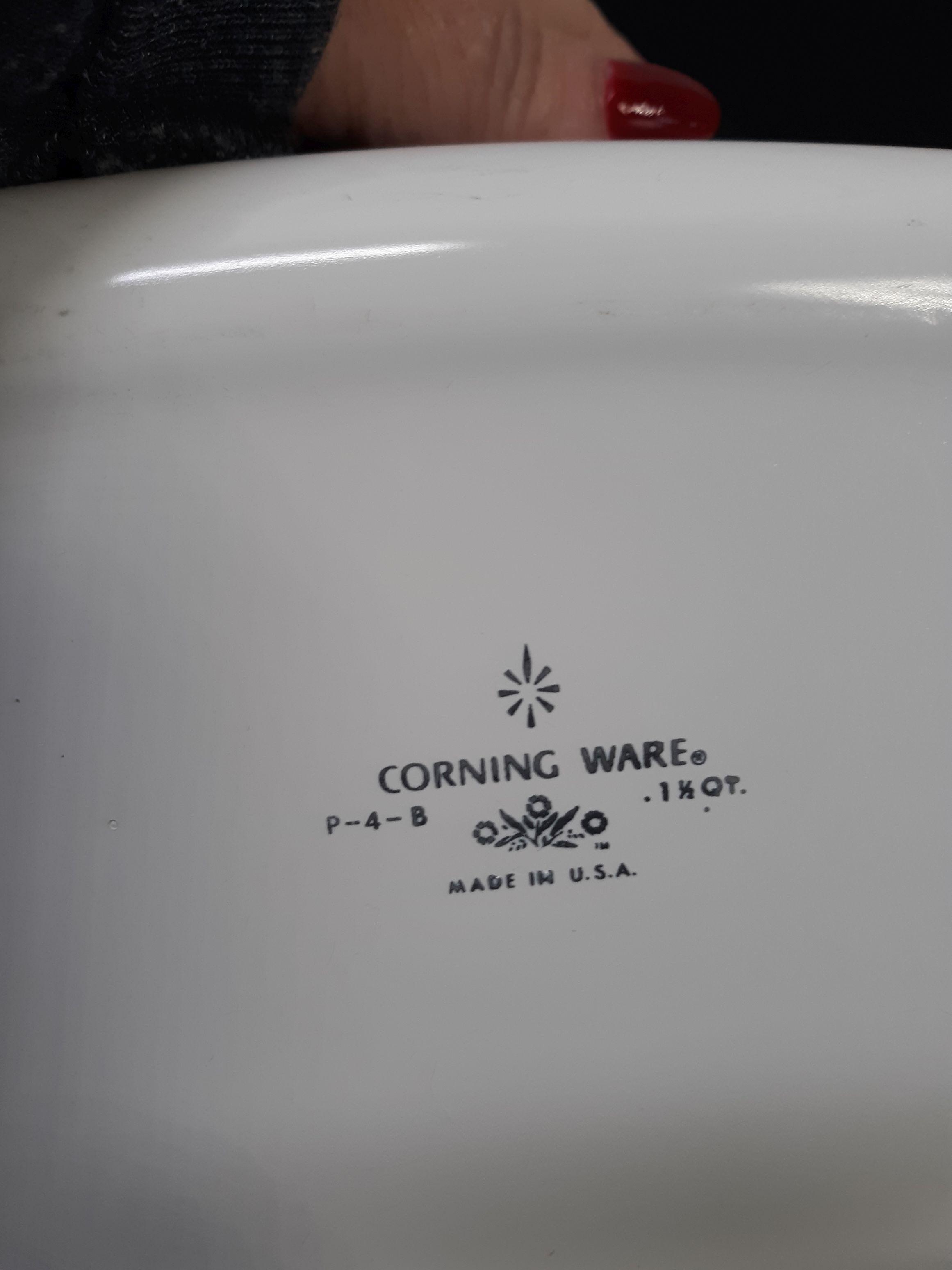 1 1/2 Quart Corning Ware dish, Misc bowls/plate