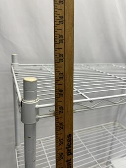 Approx 30 Inches Tall White Storage Rack