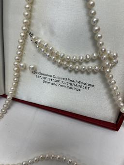 Madison Studio Genuine Cultured Pearls (Necklaces & Ear Rings