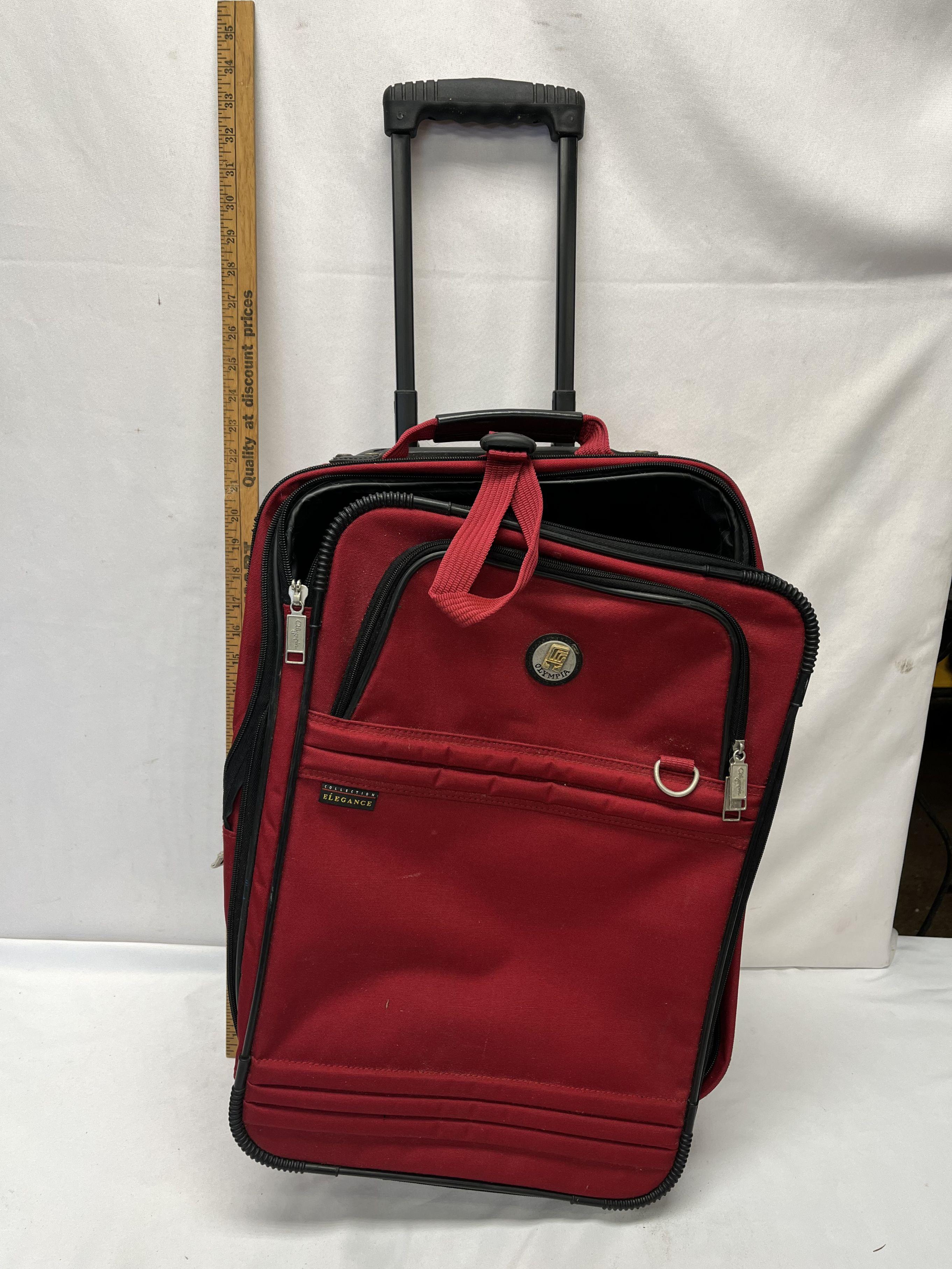 Olympia Red Roller Luggage Piece