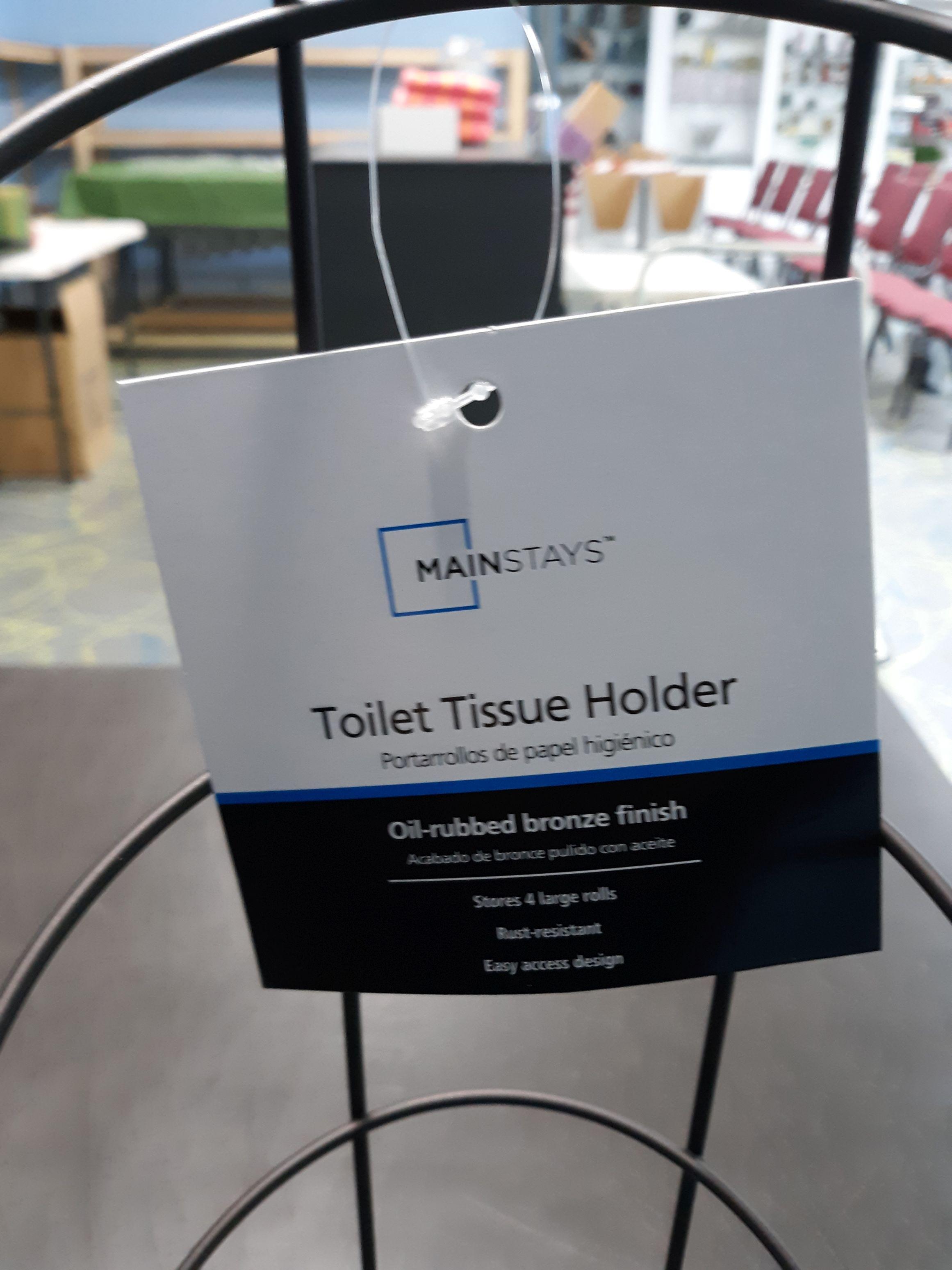 Main Stay Toilet Tissue Holder, NEW