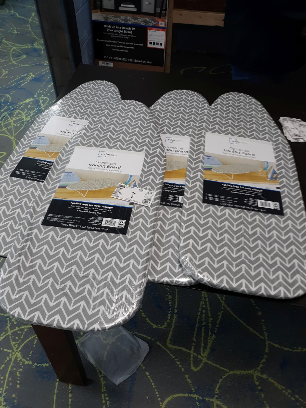 Mainstay Counter top Ironing Boards, 4x bid