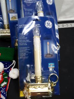 Led Flickering Window Candle, takes batteries, new, Qty:4, Electric candle lamp Qty: 1