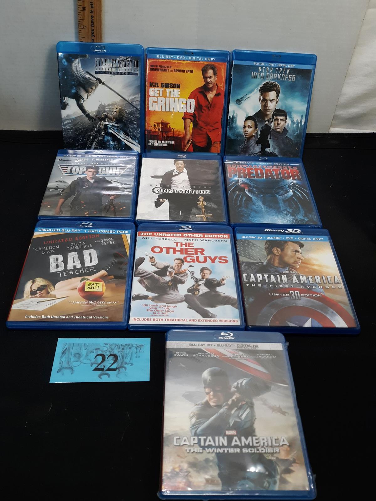 DVD Lot, Blu-Ray, 10 discs