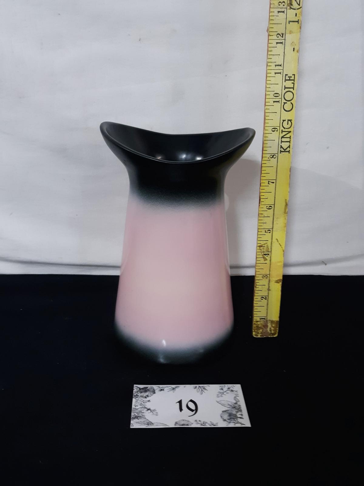 Stanford Sebring Retro Pink Black Vase