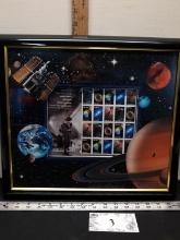 Framed Hubble Telescope Stamps