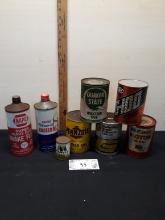 Vintage Cans Lot, some full