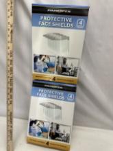 (2) Packs of 4/Panoptx Protective Face Shields