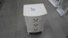 bedside table, 3 drawer deside table 16x26x14