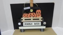 fall sign, wooden pumpkin patch sign