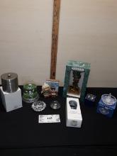 misc Lot, ring holder, Crystal Towle, Christening Box