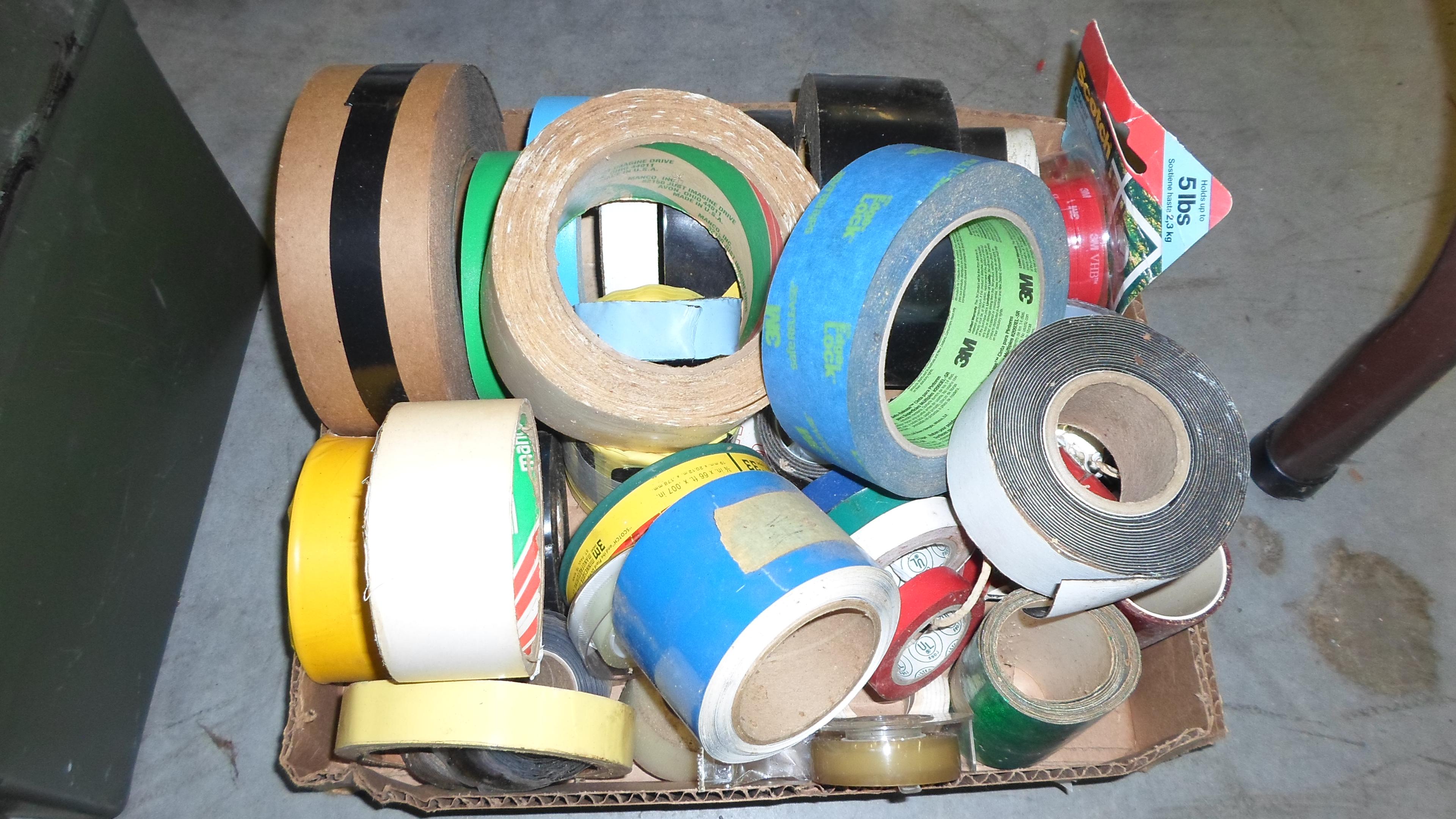 tape lot, large lot of shop tape various kinds