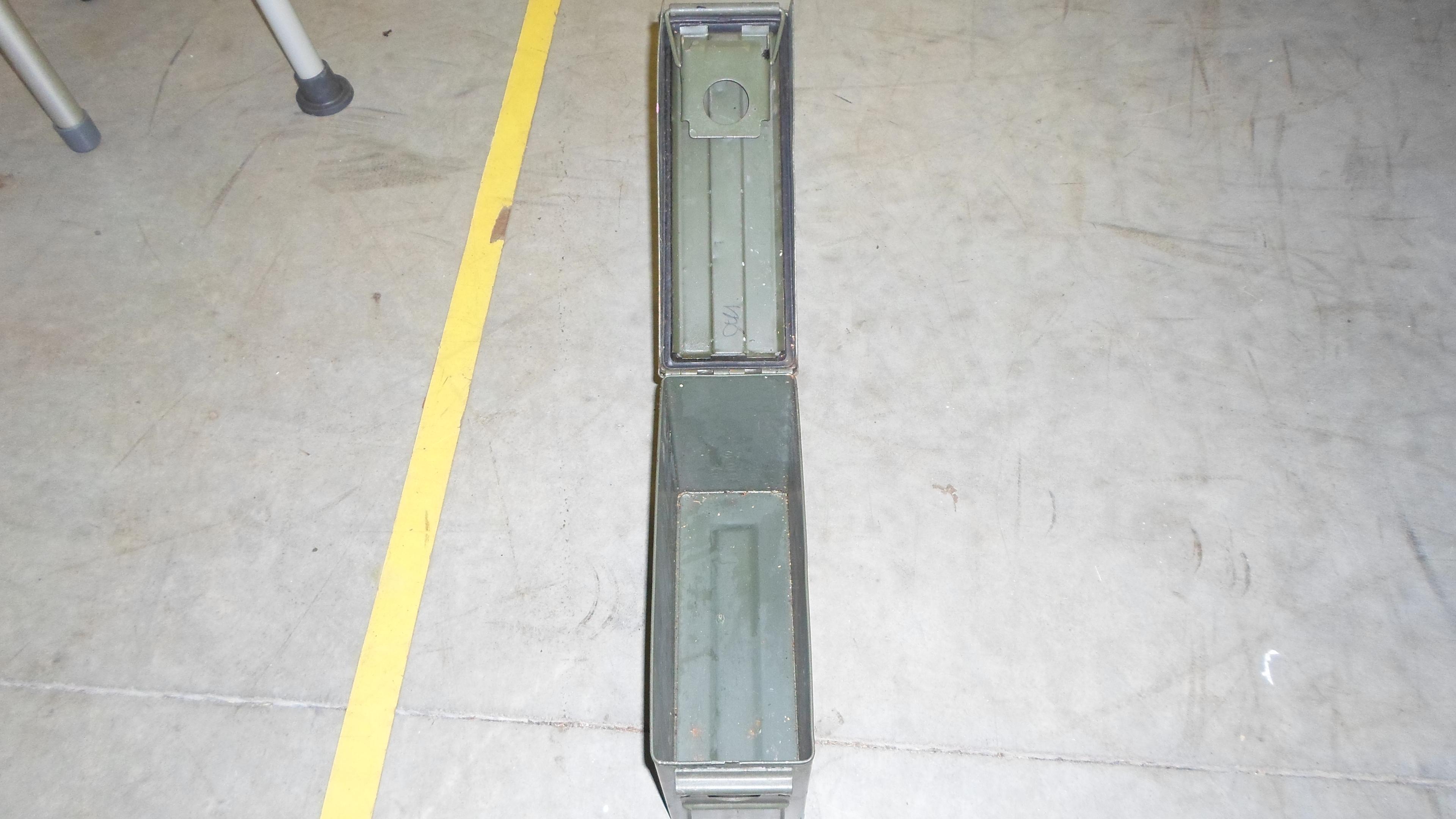 ammo box, green army ammo box in good shape