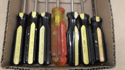 stanley screwdrivers, lot of 6 total