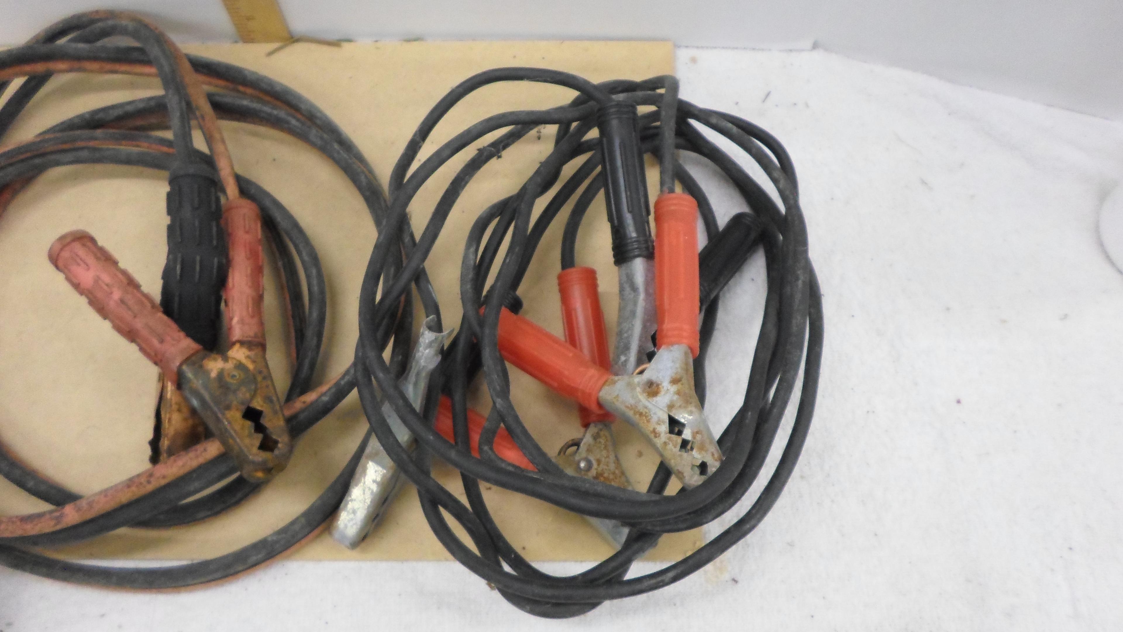 jumper cables, lot of two