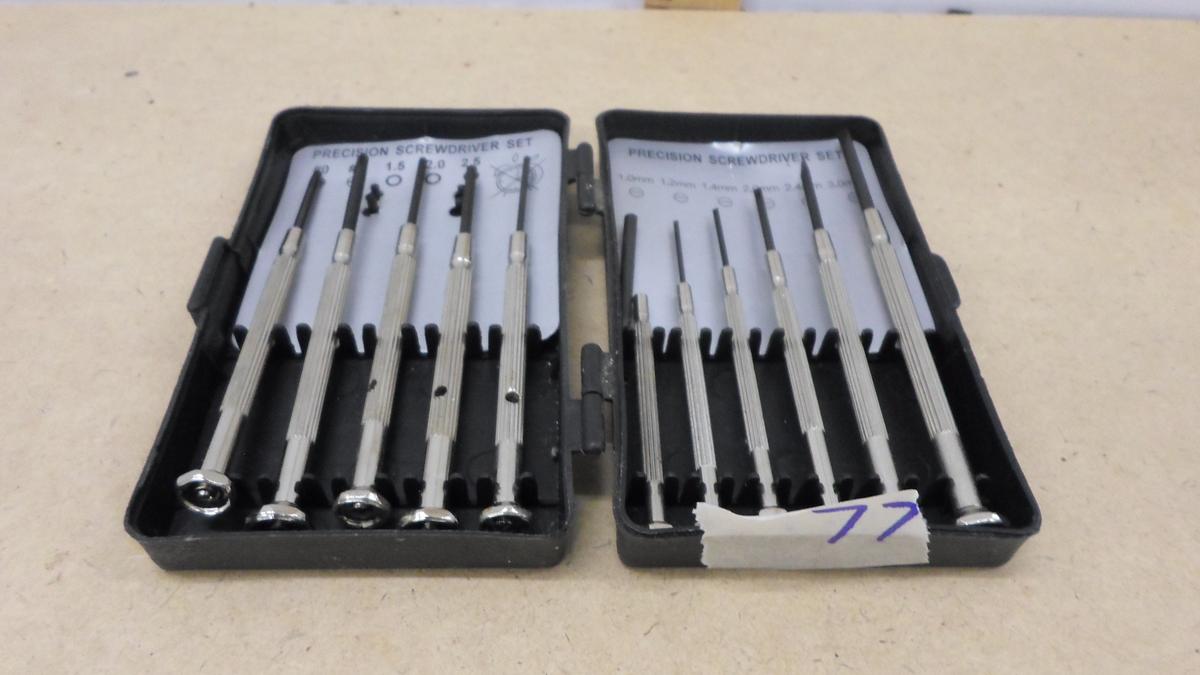 percision screwdrivers set, full set in case