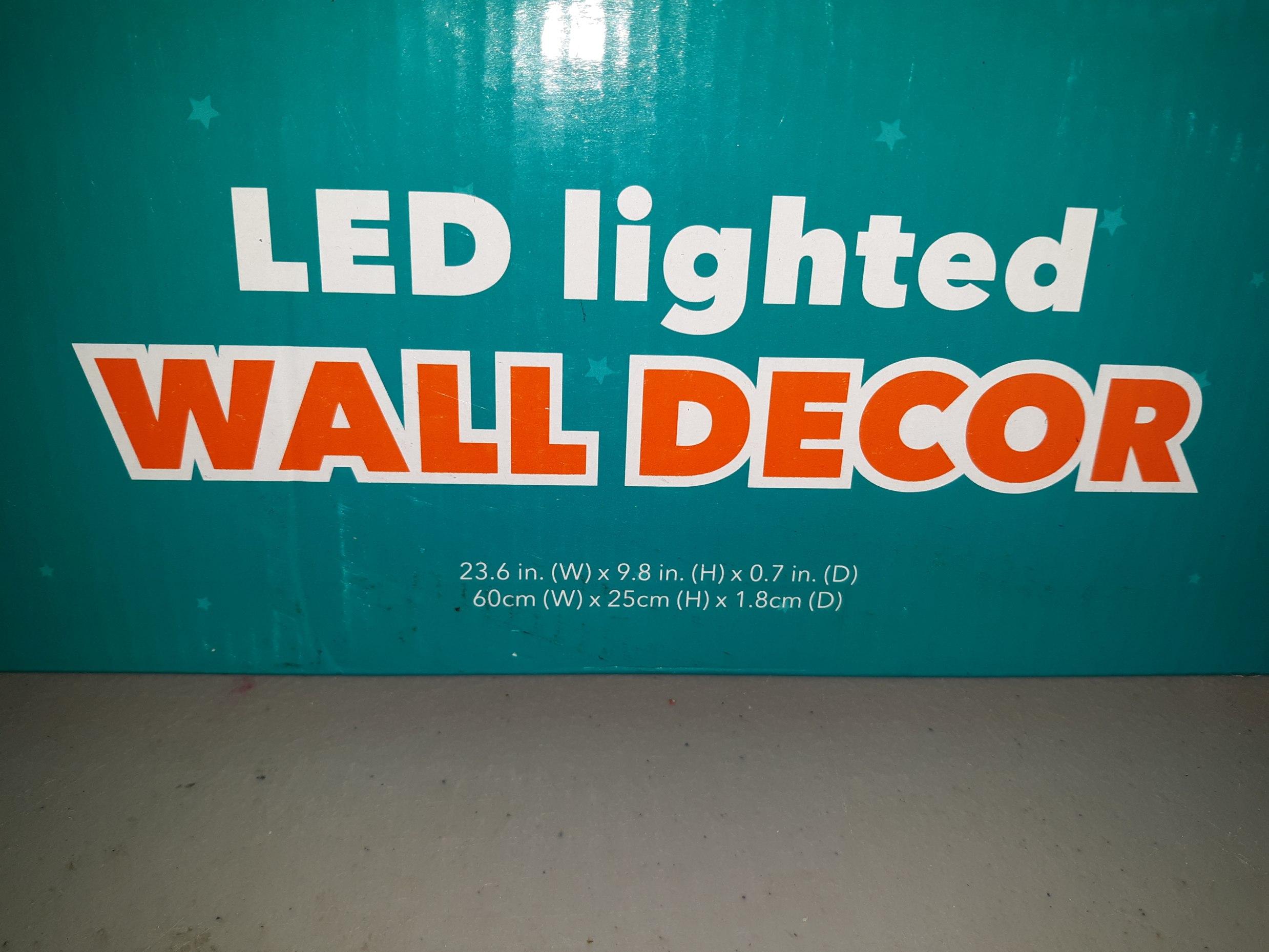 Dream Street LED Lighted Wall Décor, New