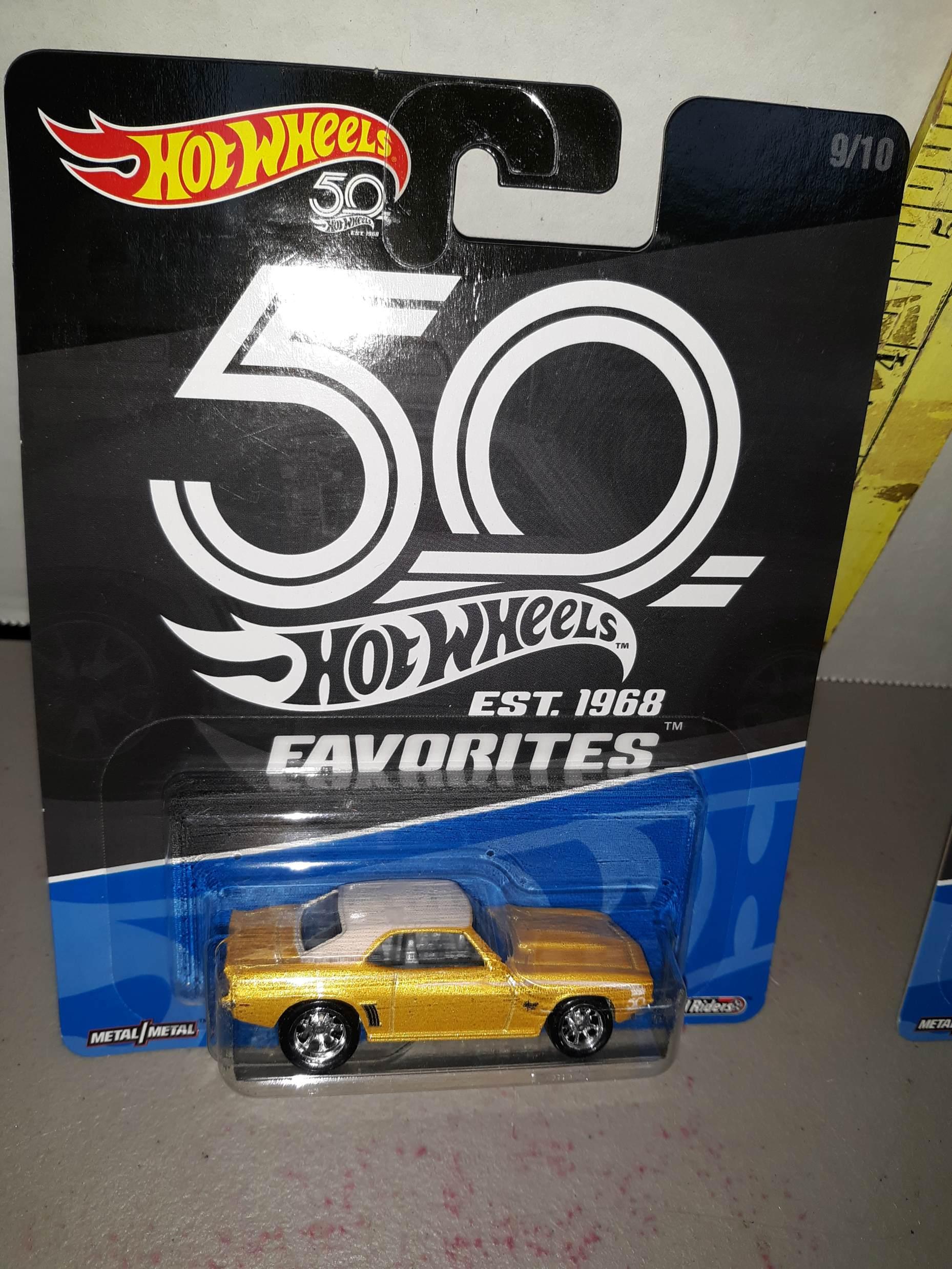 Hot Wheels 50 Est 1968 Favorites, Qty:2, Unopened