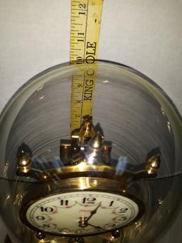 Vintage Kundo Anniversary Clock, Metal & Glass