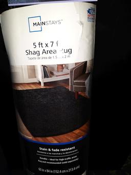 Mainstays Shag Area Rug, 5x7, New