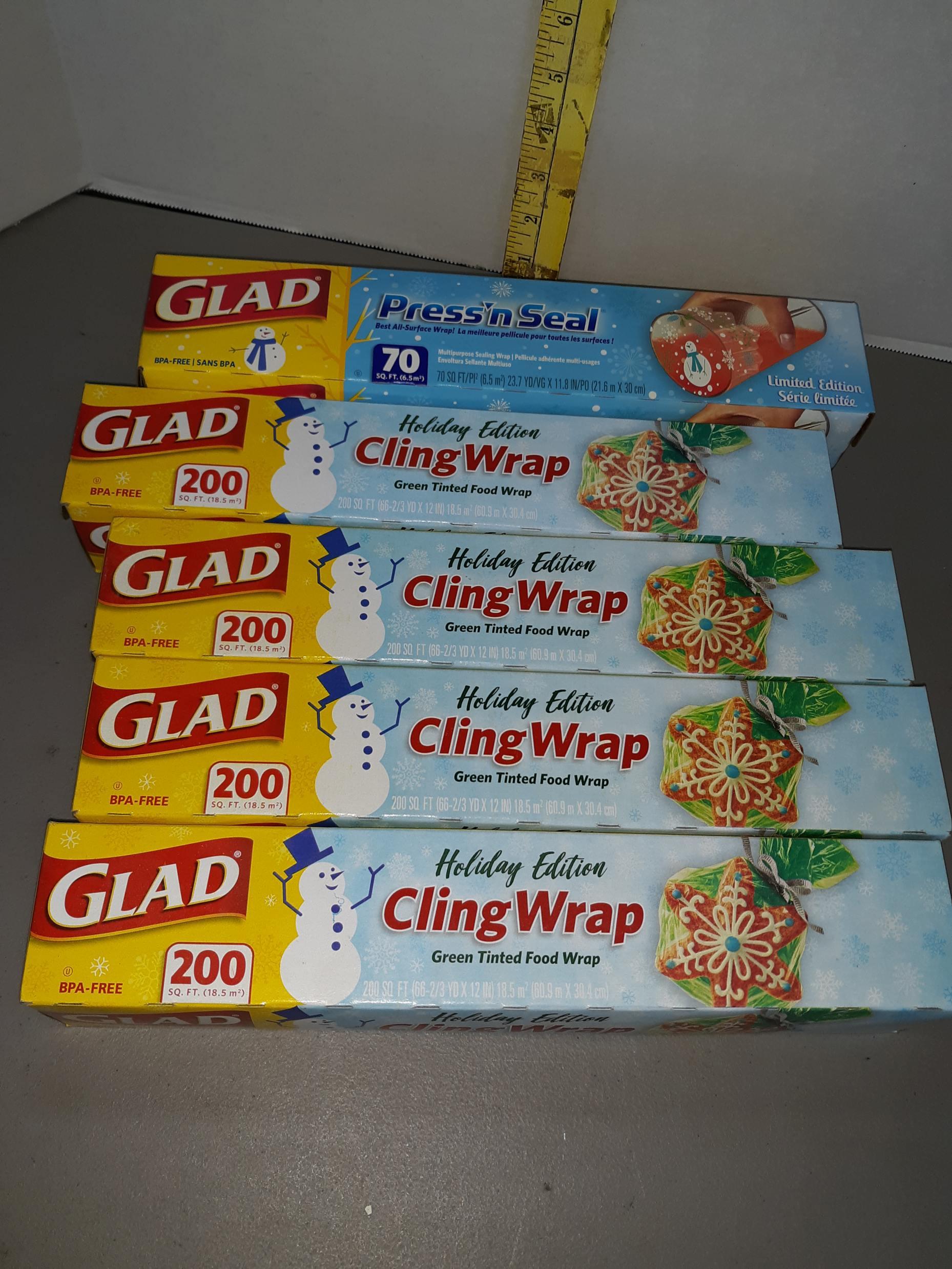 Glad Cling Wrap and Press n Seal, Qty:5, New