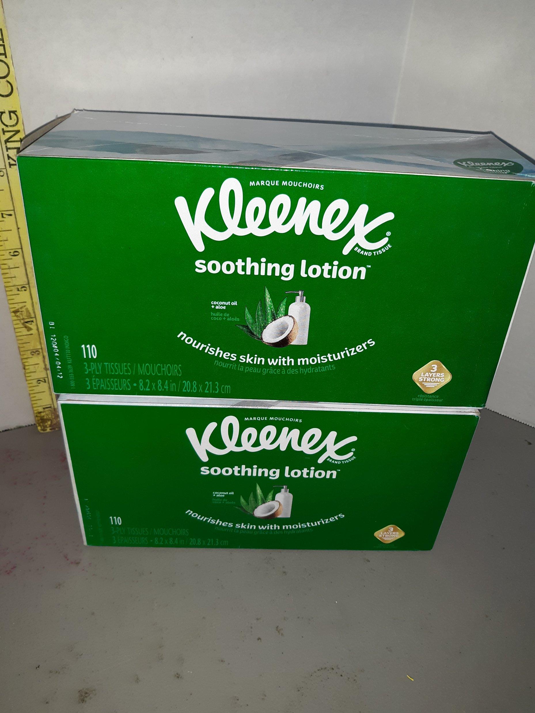 Rexall Sterile Cotton Balls, Kleenex Soothing Lotion, Qty:4, New