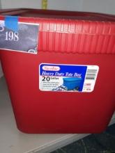 Sterilite 20 gallon tote w/lid