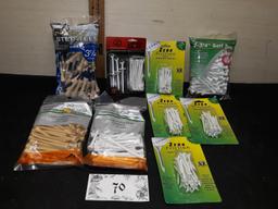 Misc. Golf Tees, All New in Pack