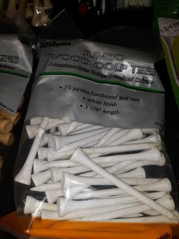 Misc. Golf Tees, All New in Pack