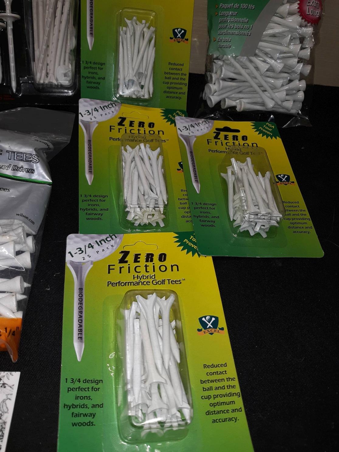 Misc. Golf Tees, All New in Pack