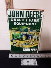 John Deere Metal Sign