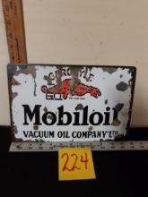 Gargoyle Mobil oil Metal Sign