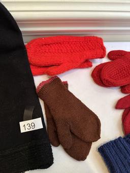 Box Lot/Kids Mittens, Hats, Scarfs, ETC