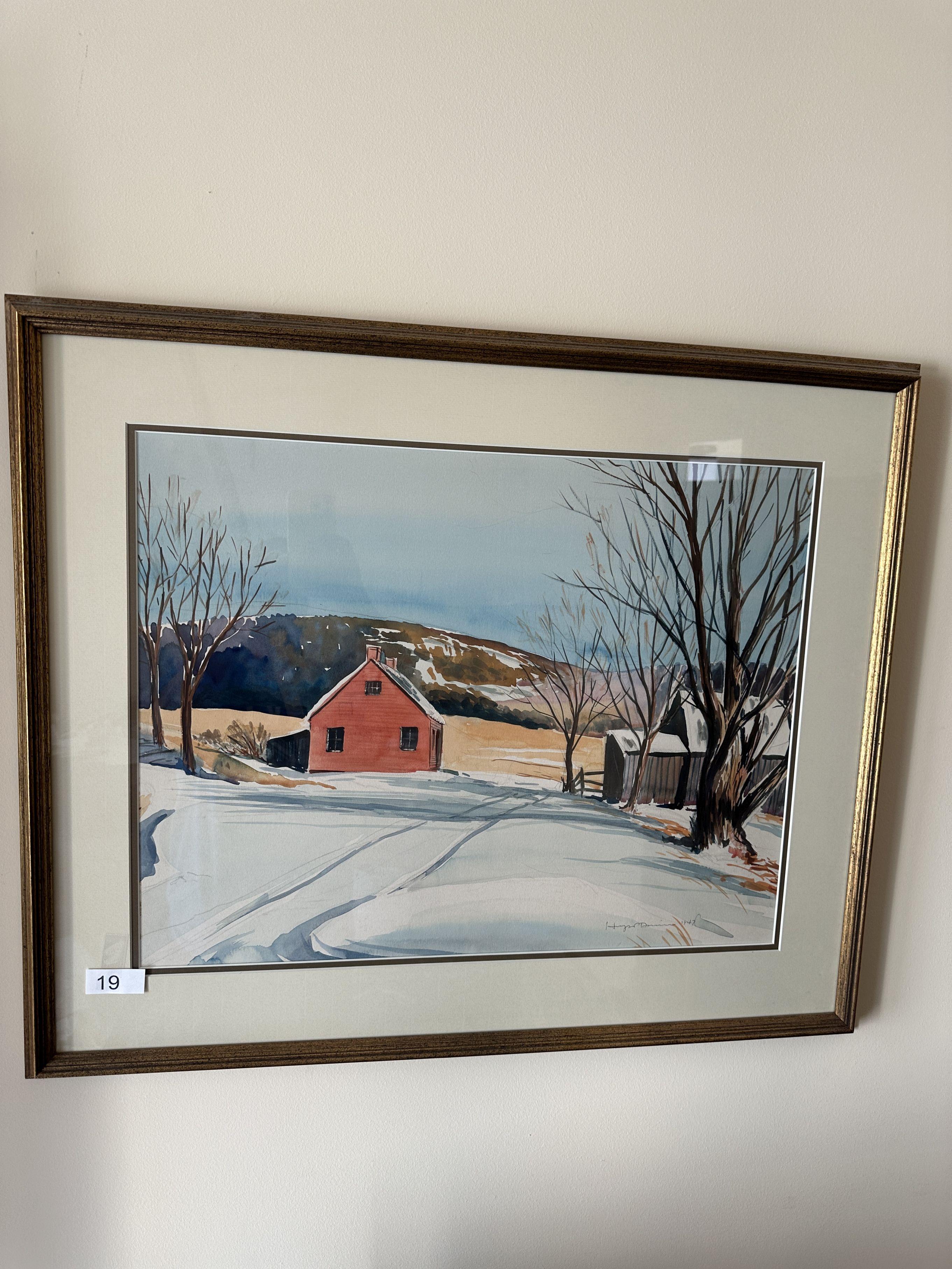 Vintage Framed Art Piece/1947