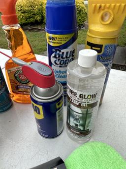 Box Lot/Cleaning Supplies, Murphy Oil Soap, WD40, ETC